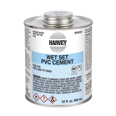 Oatey Oatey Harvey Blue Cement For PVC 32 oz 018430V-12
